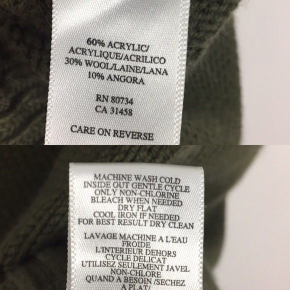 BCBGMAXAZRIA Green Chunky Cowl Neck Long Sweater - Picture 7 of 7